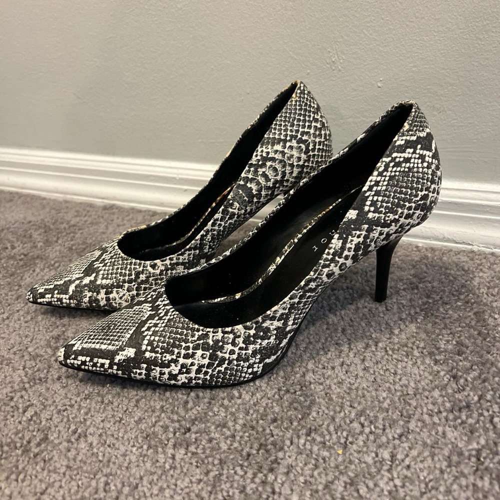 Snakeskin heels